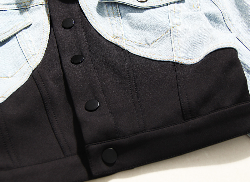 Female Short Casual Sleeve Jean Jackets Denim Cropped Jacket Hot Girl Fashionable Breathable Retro Long