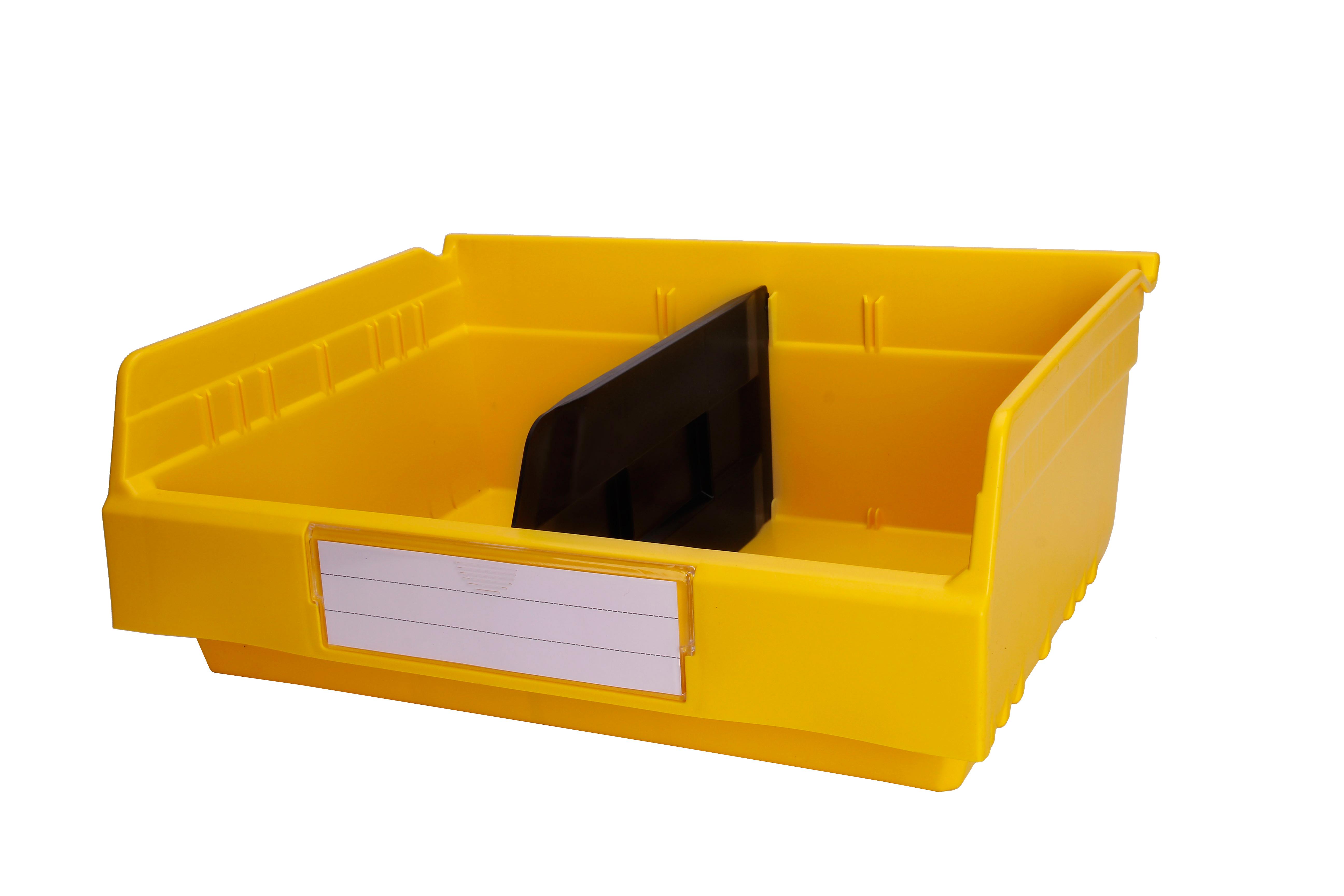 PP Semi-Open Front Shelf Storage Bin with Dividers The Ultimate Warehouse Organizer