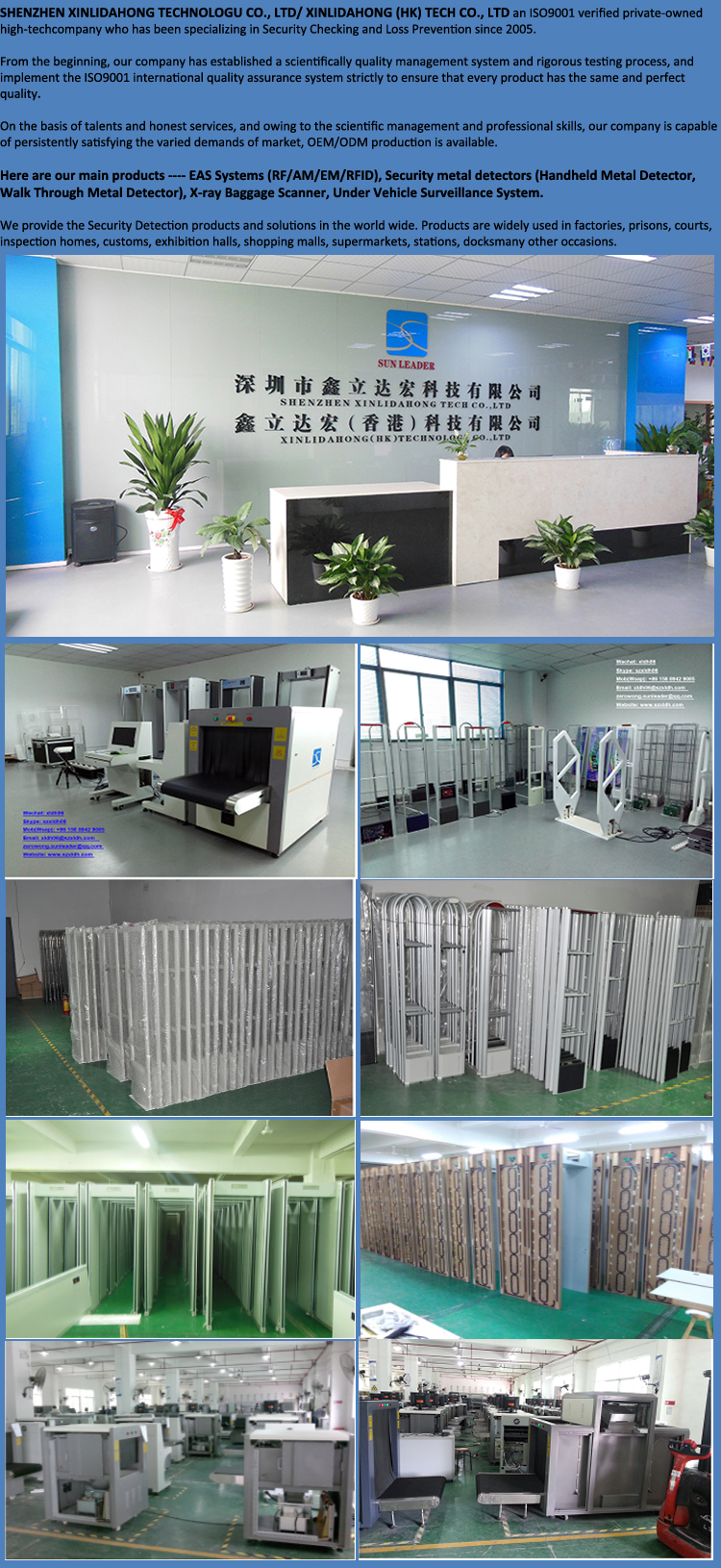 Competitive price multi-zone Archway walk through metal detector gate