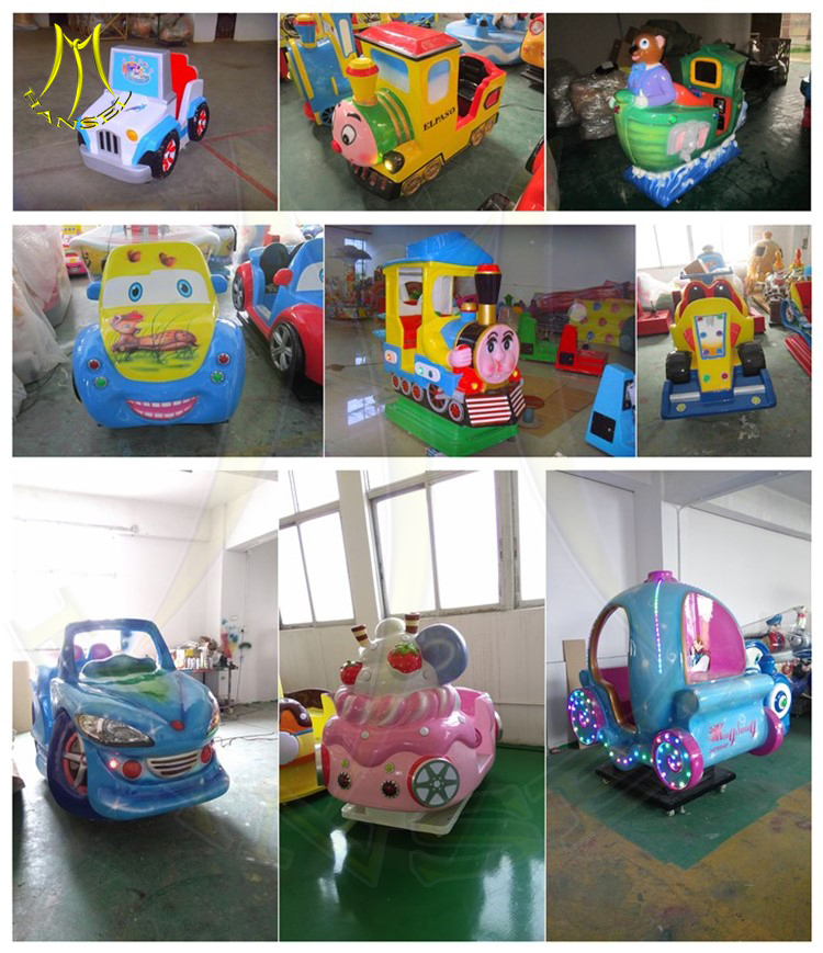 Hansel high qualitaty coin kiddie train ride kiddie equipment rides in mall