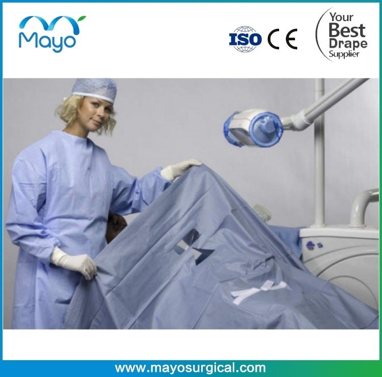 Surgical Single Drape Water-repellent With Adhesive Triangular Opening