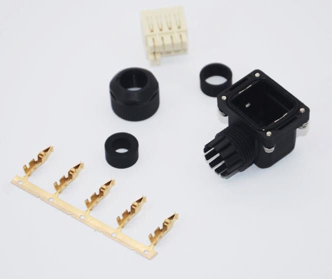 JT-02 04 09 Servo Motor Encoder And Power Connectors Crimp / Solder Inovace Equivalent 6pin 7pin
