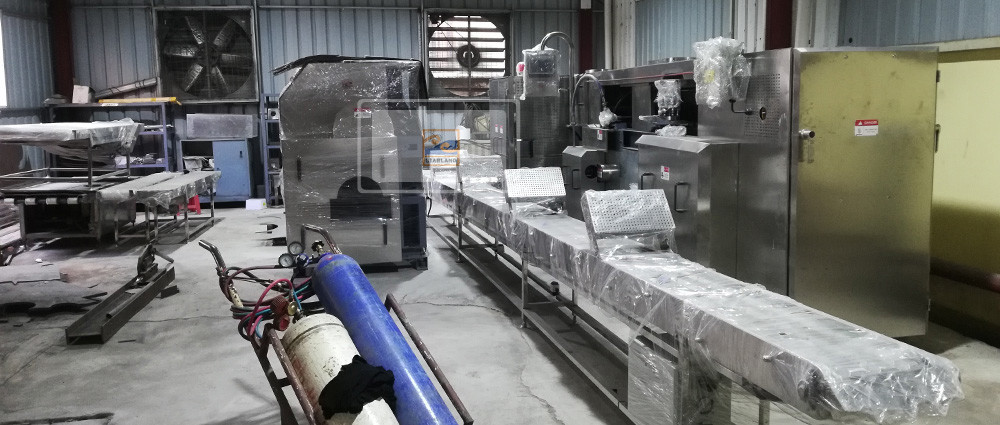 380V Waffle Cone Maker / Crispy Ice Cream Cone Production Line