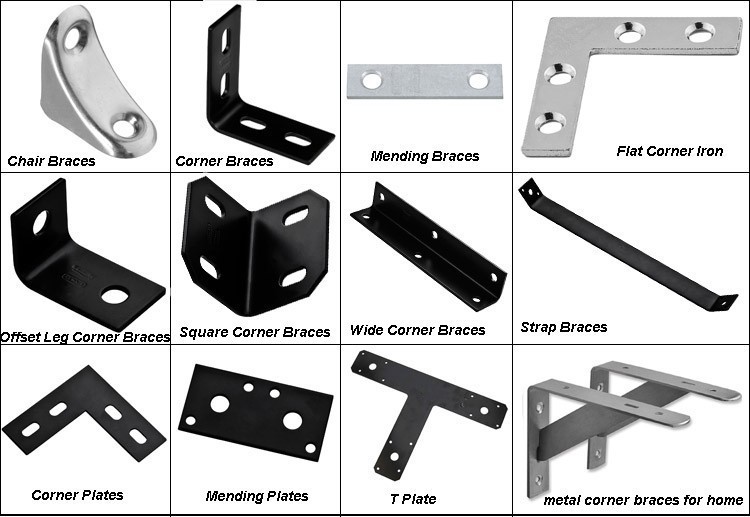 Heavy Duty Carbon Steel Wall Bracket in Rustic Black for Floating Shelf Installation