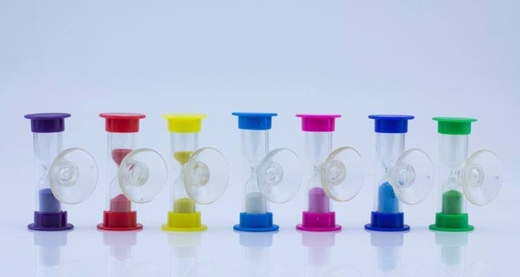 Custom Hourglass Sand Timer 1 Minute - 30 Minutes 6 Pcs Sand Timer Hourglass Set
