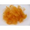 Buy cheap High Strength Regenerated Polyester Fiber , Yellow Synthetic Staple Fibres from wholesalers