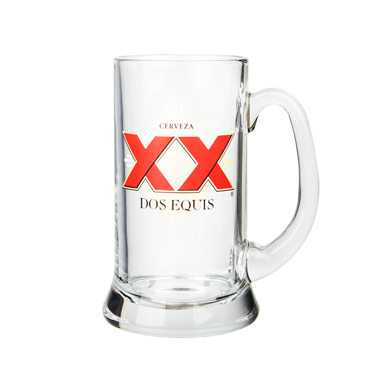 Factory Wholesale Lead Free High Quality Crystal Transparent Glass Boot Beer Glass with Handle