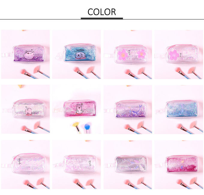 Candy Color Waterproof PVC Cosmetic Bag For Girls