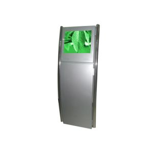Standalone Information Touch Screen Kiosk 300nits With Two Handhold Poles