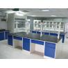 Buy cheap Grey Steel School Lab Furniture , Laboratory Island Bench Three Ways Bronze from wholesalers
