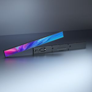  Supermarket Shelf Strip Stretch Display Screen Commercial Digital Signage with 350cd/m2 Brightness and 110-240V Power Supply Manufactures