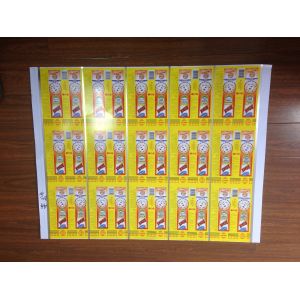 Customized 6 Color Printed Tinplate Steel Sheet Rectangular Shape
