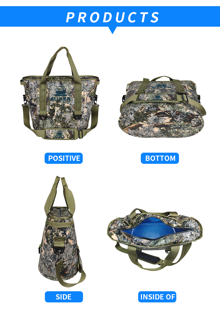 Customized Camo Soft Cooler , Beach Cooler Bag For Outdoor Activities