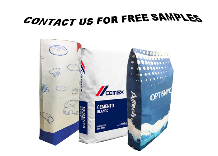 Non Dairy Creamer Kraft Paper Bags Square Bottom Heat Sealed for Milk Powder