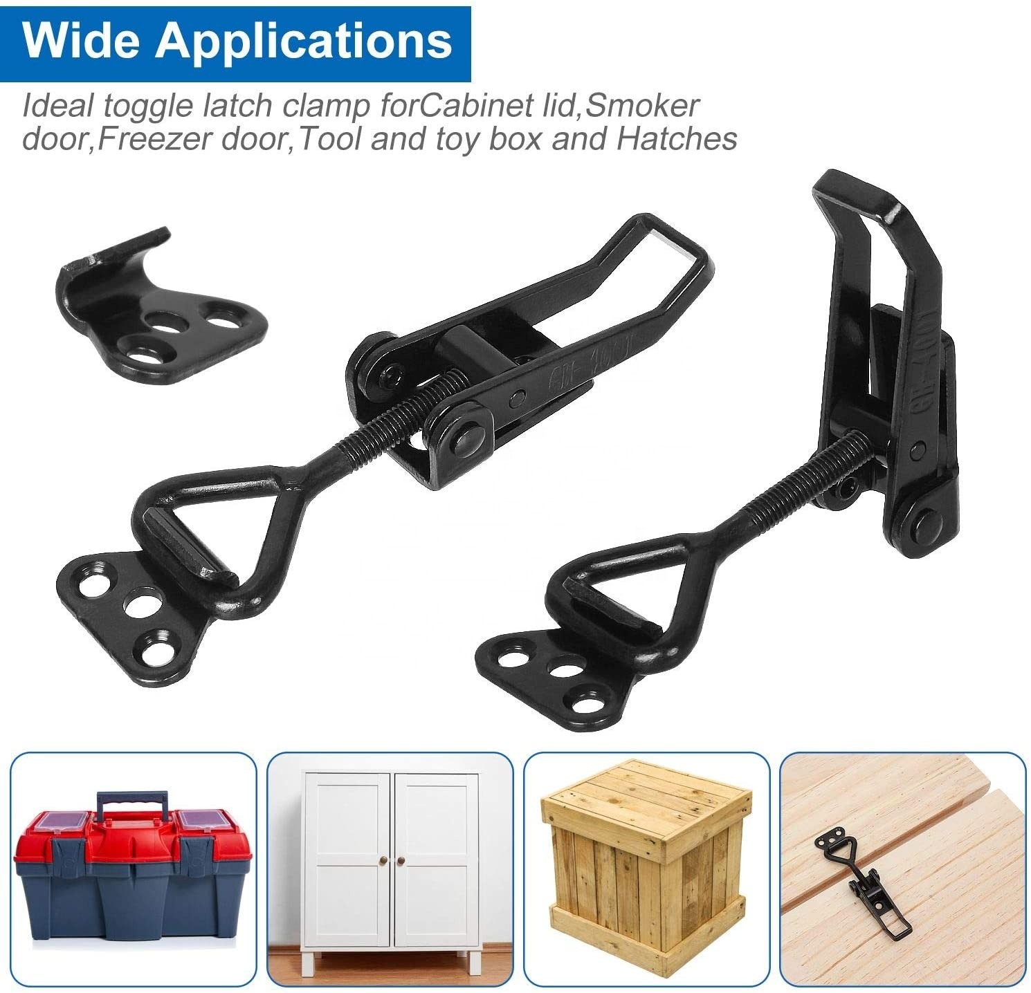 Toggle Buckle Clips Stainless Carbon Steel Iron Stamping Punching Polished Powered Zinc Plated Sheet Clamps