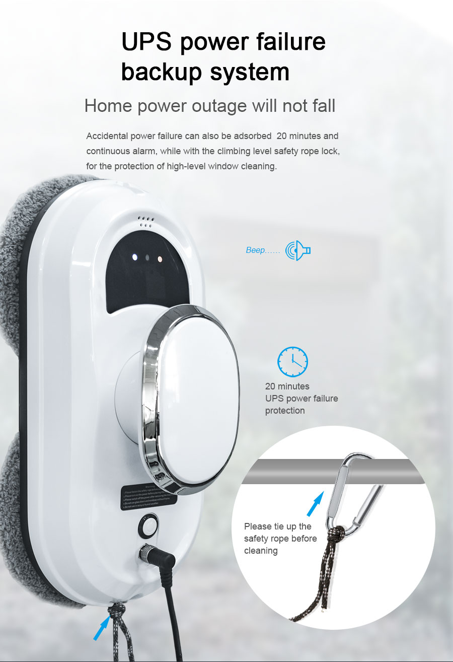 Huidi HCR-01 Intelligent Robot Vacuum Cleaner 80W Power for Household Cleaning Safety