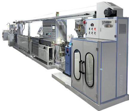 Φ25mm High Control Precision Cable Extruder Machine High Durability 25/ 1 Screw Teflon Insulation Extruder