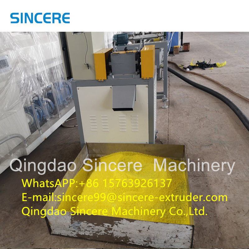 PP PE PVC Film Plastic Pelletizing Line Granulating Machine With Compactor OEM