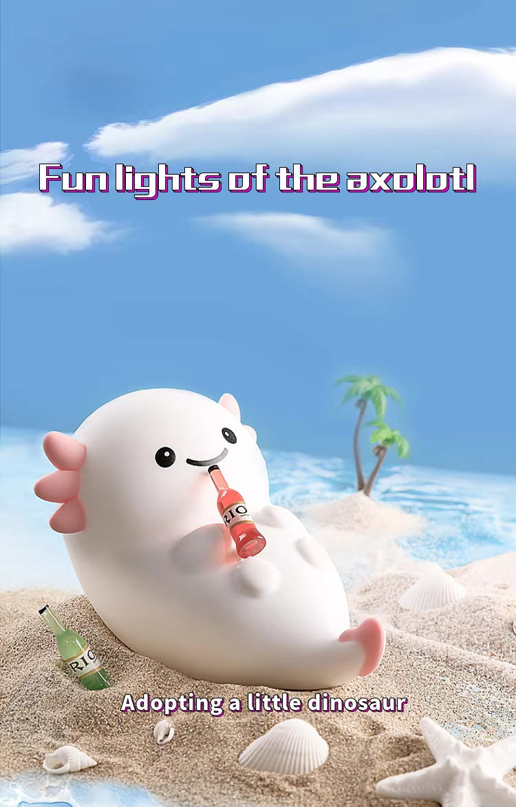 Modern Design Silicone Night Light Cute LED Warm White Colorful Night For Kids Bedroom Touch Control