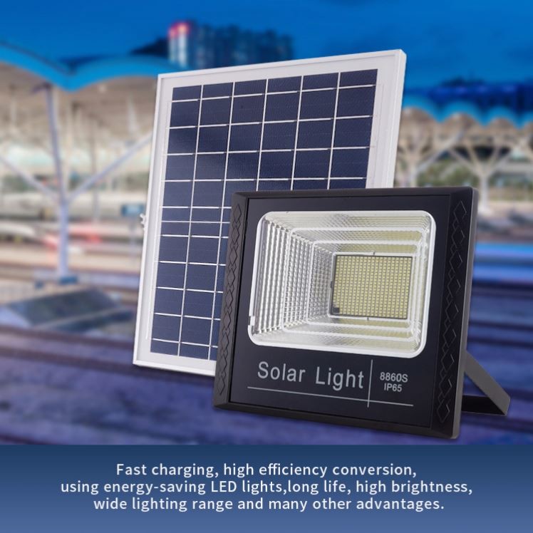 150m2 LED Outdoor Solar Flood Lights IP67 Waterproof Aluminum Material