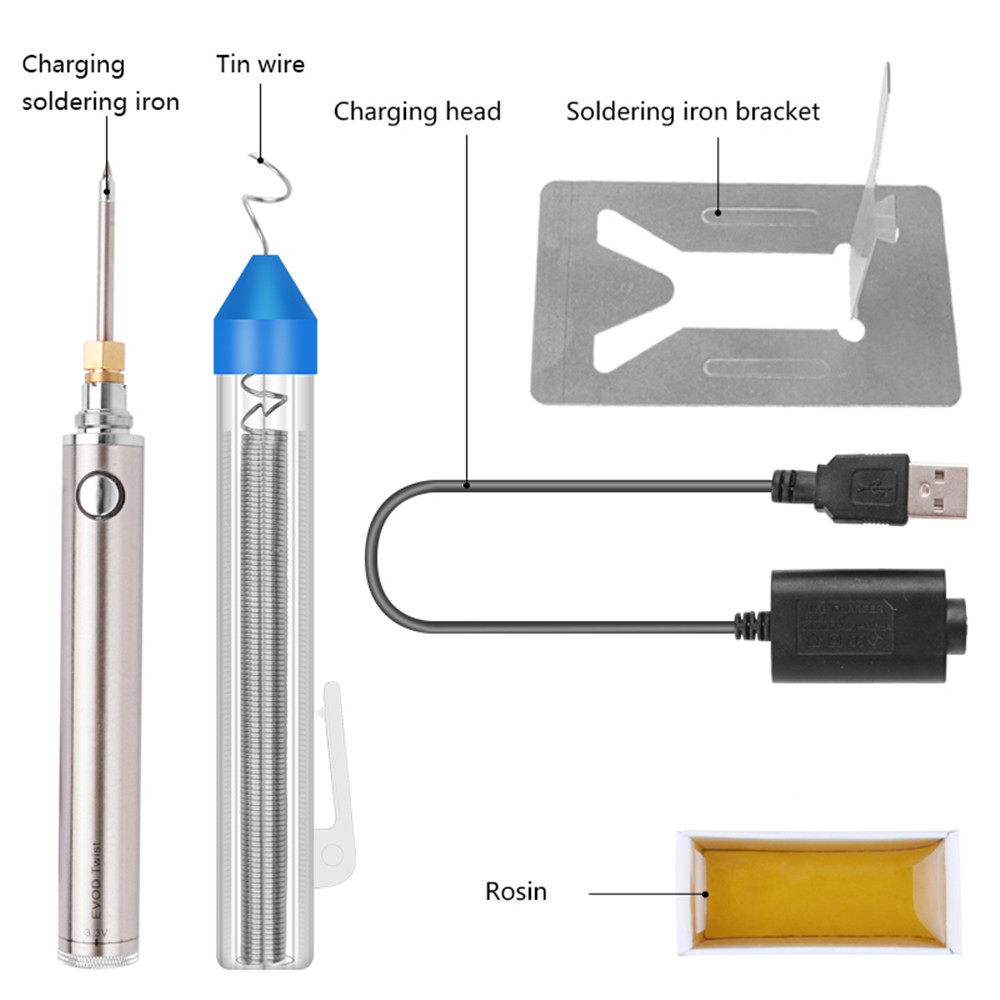 D03S 5V 8W USB Wireless Soldering Iron 16600 1300mAh Battery