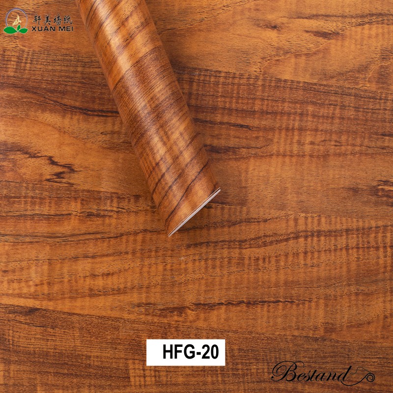 Removable Wood Wall Paper Decor with Vintage Wood Decorative Film Peel and Stick Wallpaper