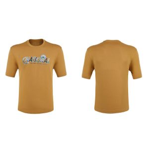  Customized Logo White Orange T Shirt For Man Casual Style with Over Sized Plain Design Manufactures