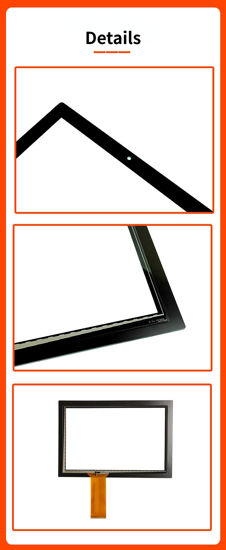 10.1 Inch Multi Touch Panel with 3ms Response Time and Up To 10 Touch Points