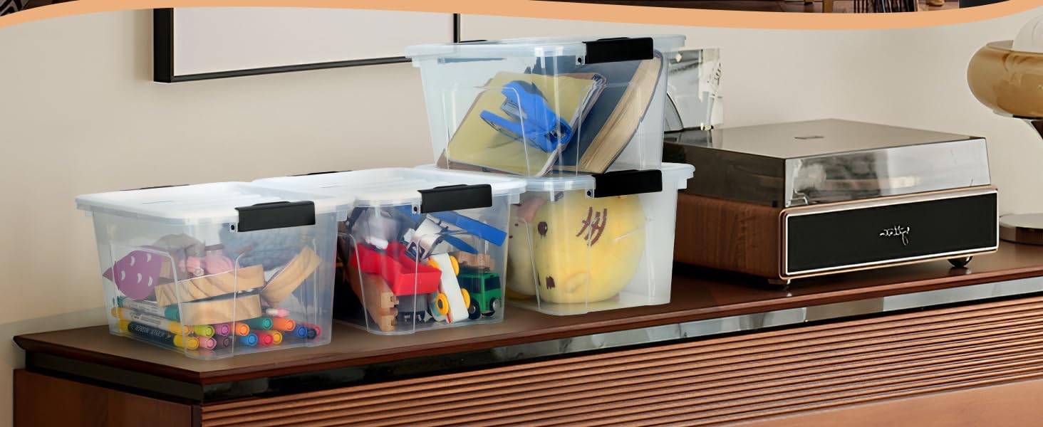 plastic storage bins