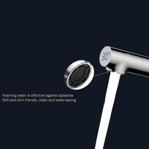Tight Deck Installation Retractable Wash Basin Taps Easy To Use Temperature