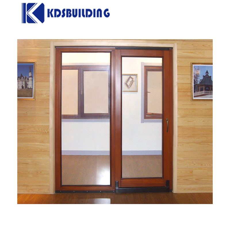 KDSBuilding China Manufacture Double Glass Luxury Lift And Slide Wooden Door Systems