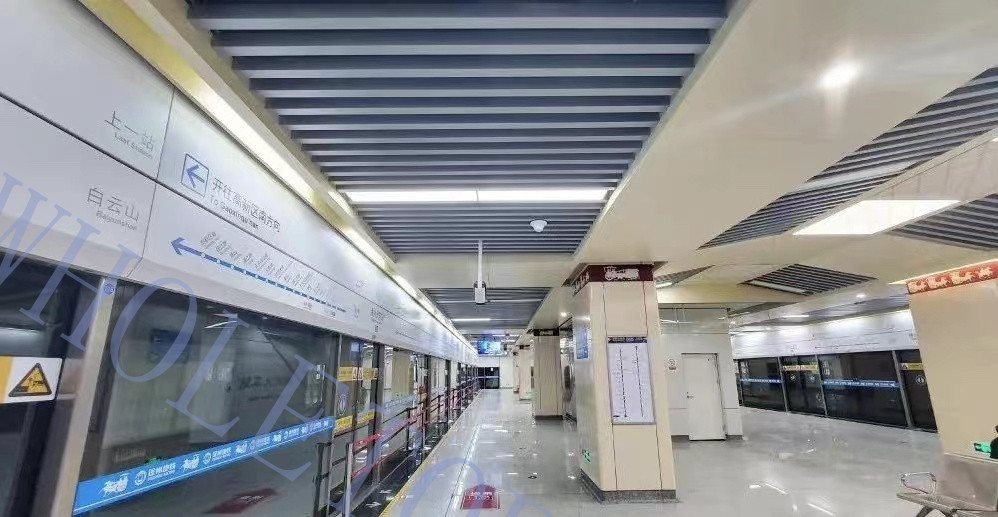 SGS Class A1 5.0mm Ceramic Coated Aluminum Panel For Metro Station