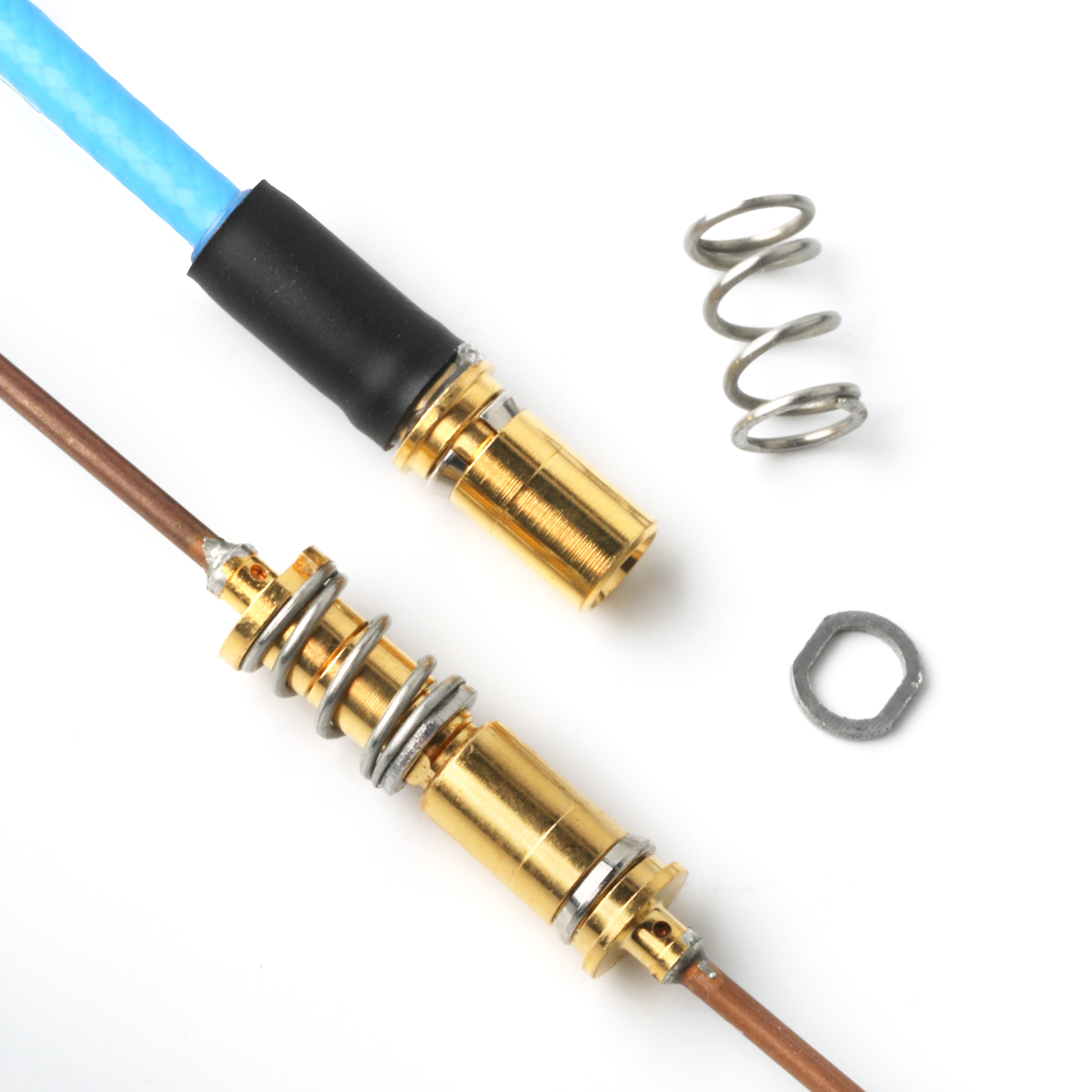 ROHS Low PIM Flex TFT-5G-402 RF Coaxial Cable Double Shielded With Blue FEP Jacket OEM/ODM