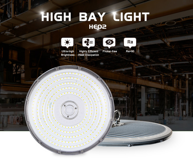 Industrial Warehouse 200w LED High Bay Lights Fixtures Super Brightness UFO Shed Lighting