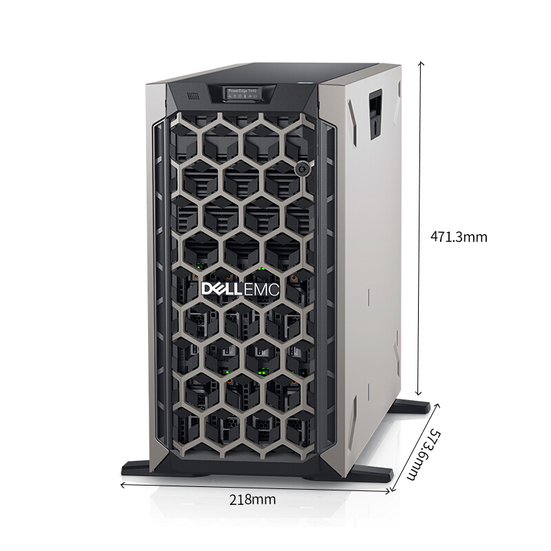 10 core Dell T440 8 bay tray case PowerEdge server 4210R H730P DVDRW 495W Tower Computer