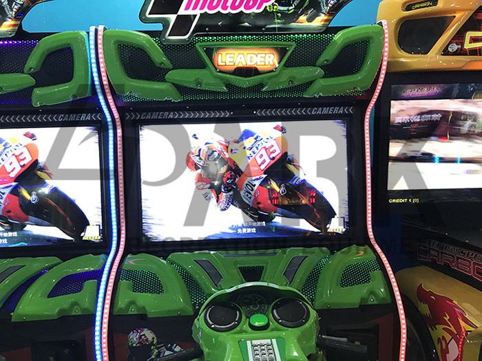 Coin Operated Car Racing Arcade Machine , Arcade Racing Simulator 2 Players