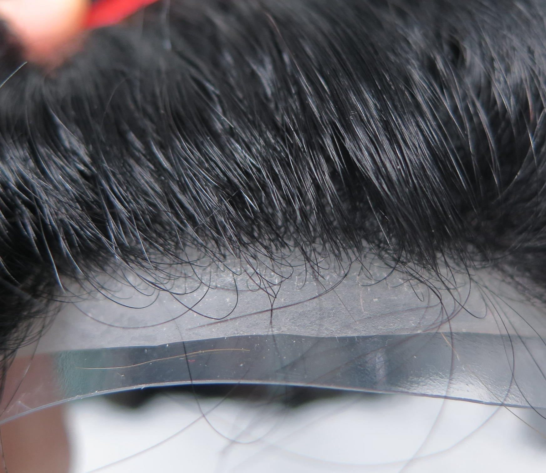 THIN SKIN V: Thin Skin 8-10mm,V-loop all over,Medium Light to Medium,High quality 100% silk soft remy hair All V Looped Natural Hairline Invisible Thin Skin Mens Toupee