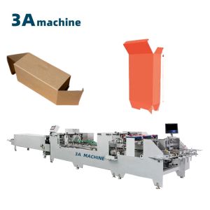  250g-650g Cardboard Dual- Lock Bottom Box Folder Gluer Machine for Paper Machine Parts Manufactures