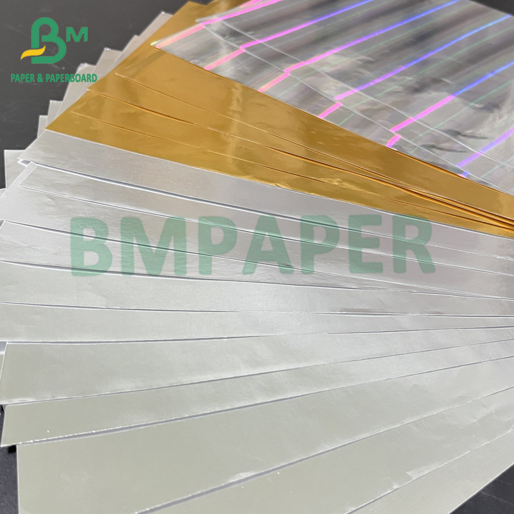 Smooth 80gsm Wet Strength Silver Golden Aluminum Metallized Paper