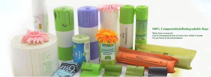 Home Biodegradable Plastic Shopping Bags HDPE Packing Freezer Food Fruit Bag