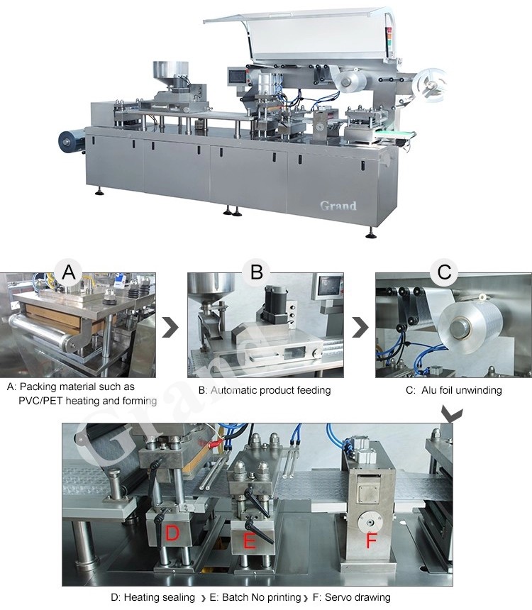 Alu-Alu Pharmaceutical Blister Packaging Equipment For Capsules Tablets Candy DPP-260