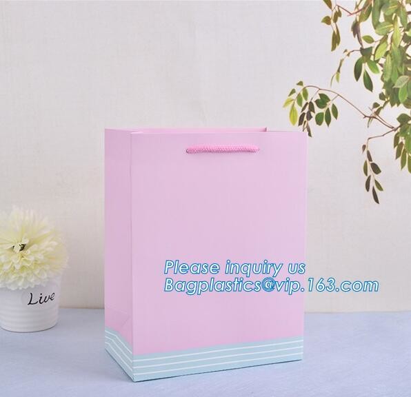 Luxury Paper Gift Carrier Shopping Bag Party Bag with Handles,printed paper carrier bag for apparel shopping bag, bageas