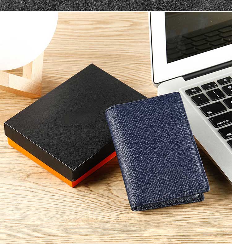 Long Credit Card Holder Wallet Pvc Pure Leather Minimalist Slim Wallets Bi Fold Holders