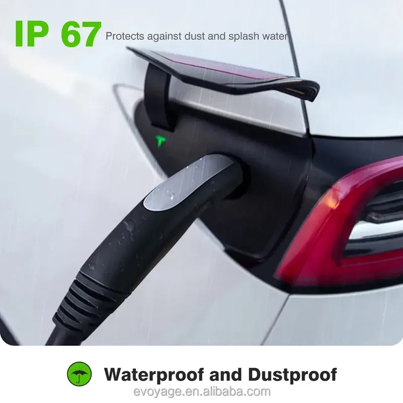 NACS Tesla Ev Fast Charger 200A 250A With 5 Meters Cable DC EV Charging cable