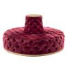 Buy cheap Round Chesterfield Upholstered Sofa Set Living Room Tufted Button from wholesalers