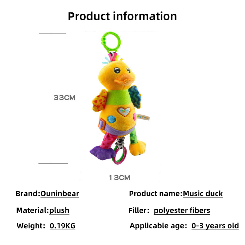 18cm-34cm Baby Plush Toy Soft Plushie Music Talking Plush Toy Lightweight