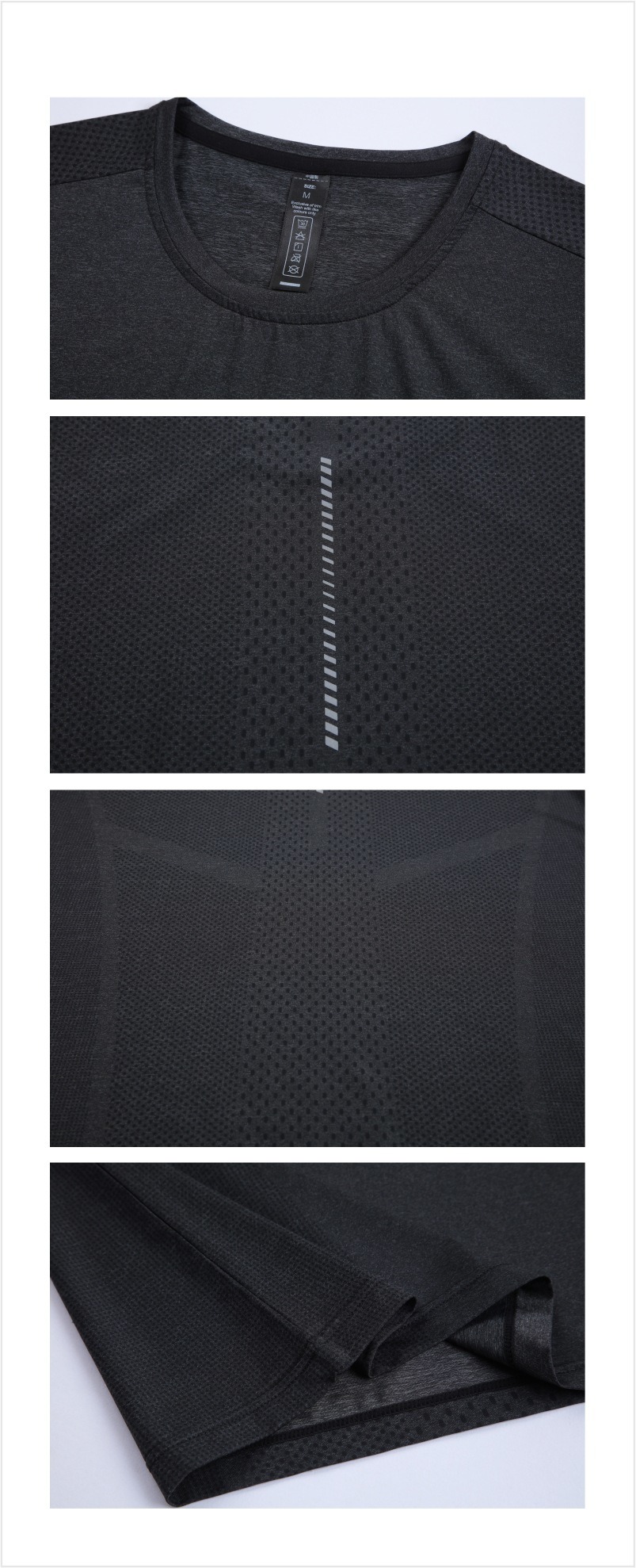 Sports T-Shirt Men&prime;s Fitness Clothes Summer Short Sleeve Ice Silk Quick Drying Clothes Loose Running Set Basketball Trainingpractice
