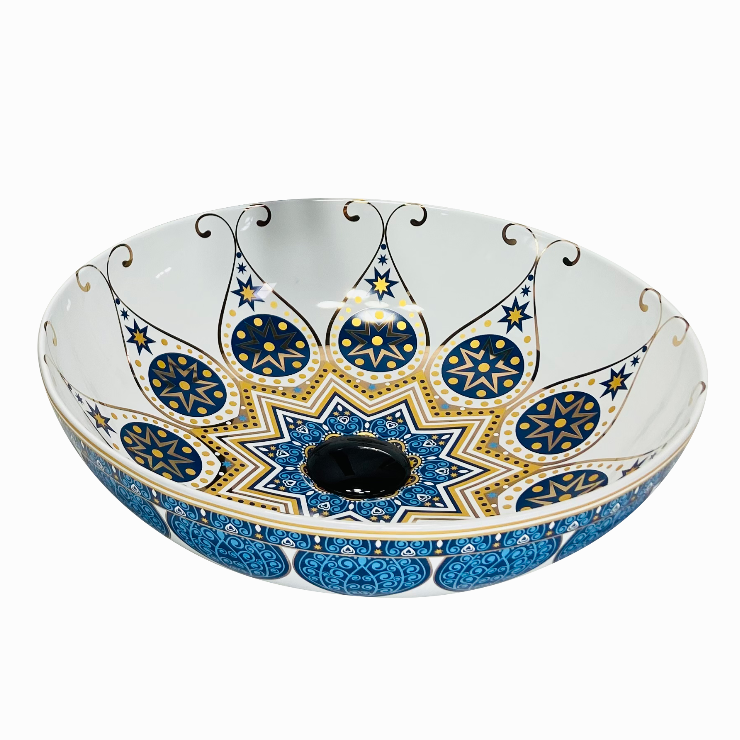 China Durable Anti-Scratch White Rectangular Ceramic Art Basin Wash Sink for Bathroom Cabinet-for Home Use on sale