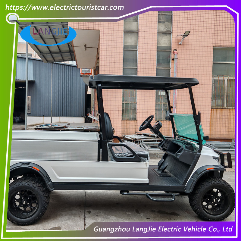 2 Seats Electric Luggage Cart 48V AC Motor Driven Battery Powered Carry Van For Park