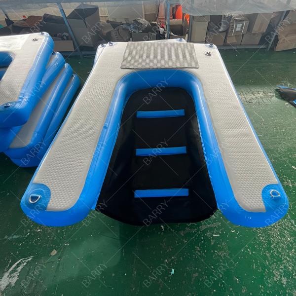 Pool Lake River Foldable Pet Dog Ladder Stairs Floating Inflatable Dog Water